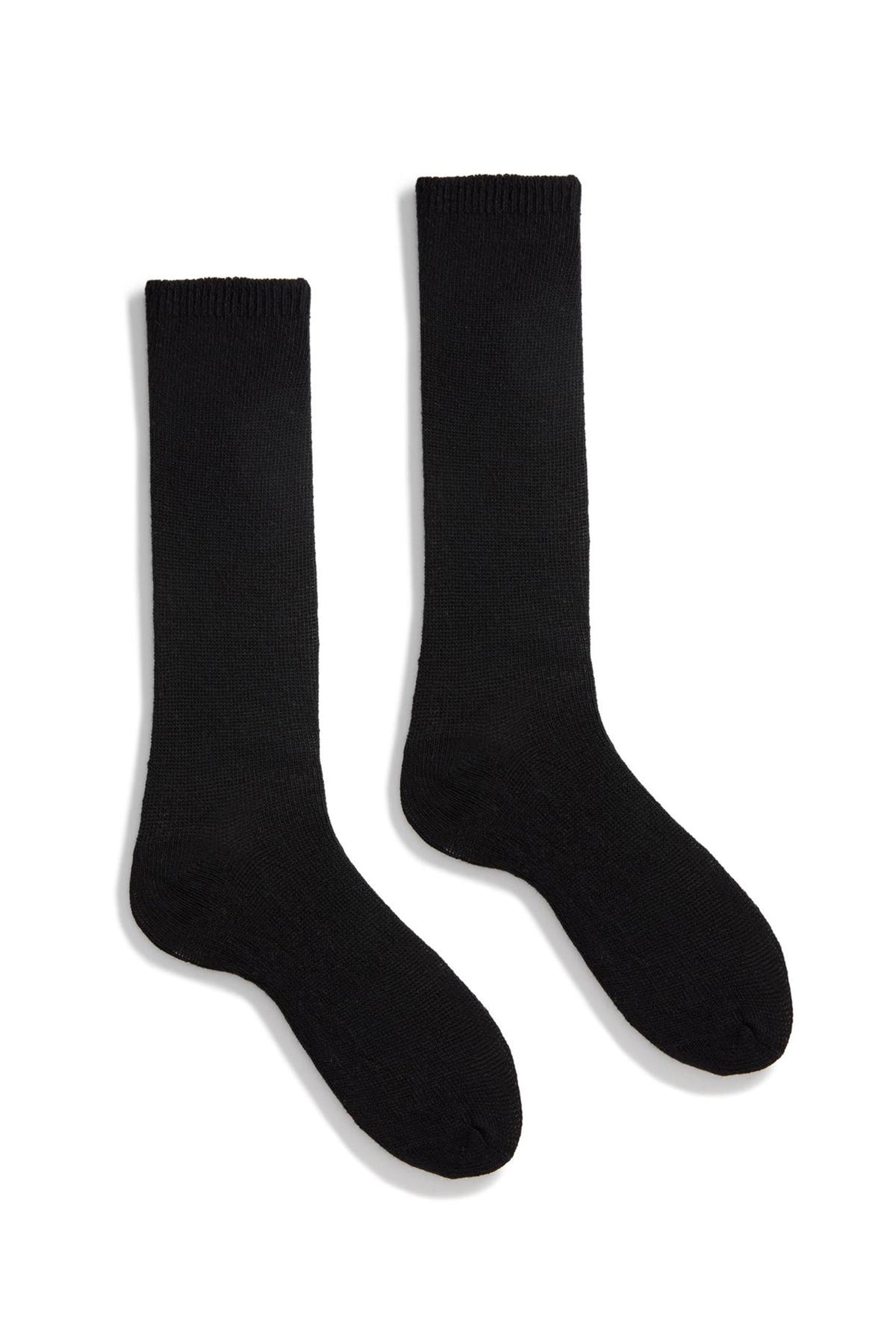 lisa b. Basic Wool Cashmere Sock - Black